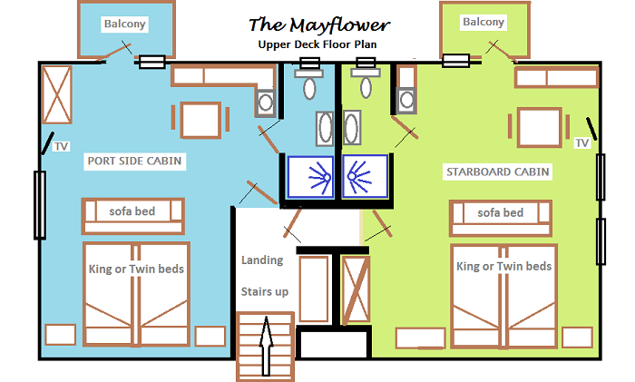 Floor Pland Mayflower Accommodation in Hermanus